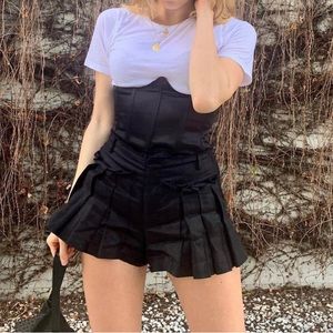 Steele Black Satin Corset